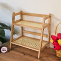 Elegant 3-Tier Wooden Mug Stand – Medium