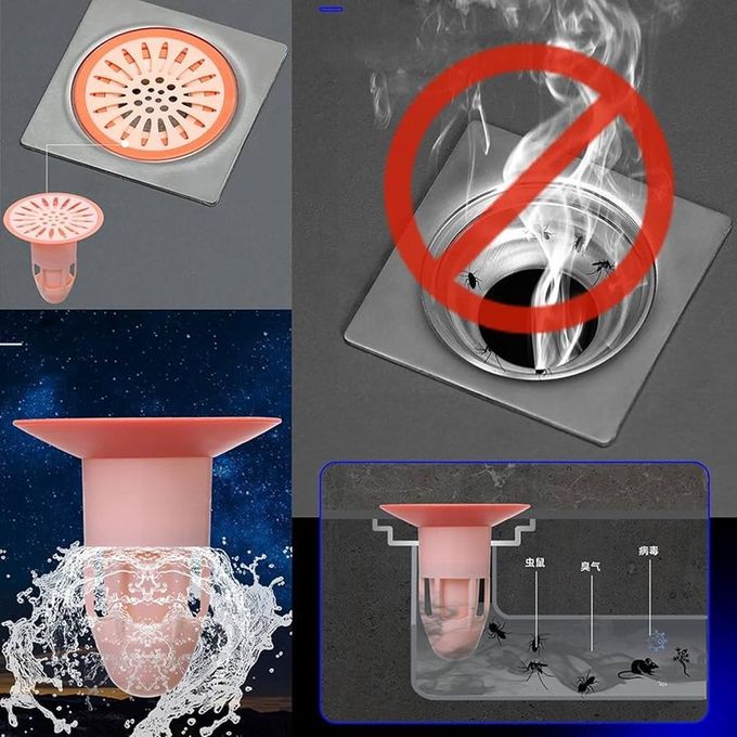 Siphons universels anti-odeur  5 pièces    /    فلتر مضاد للروائح لمصارف أرضيات،5  قطع