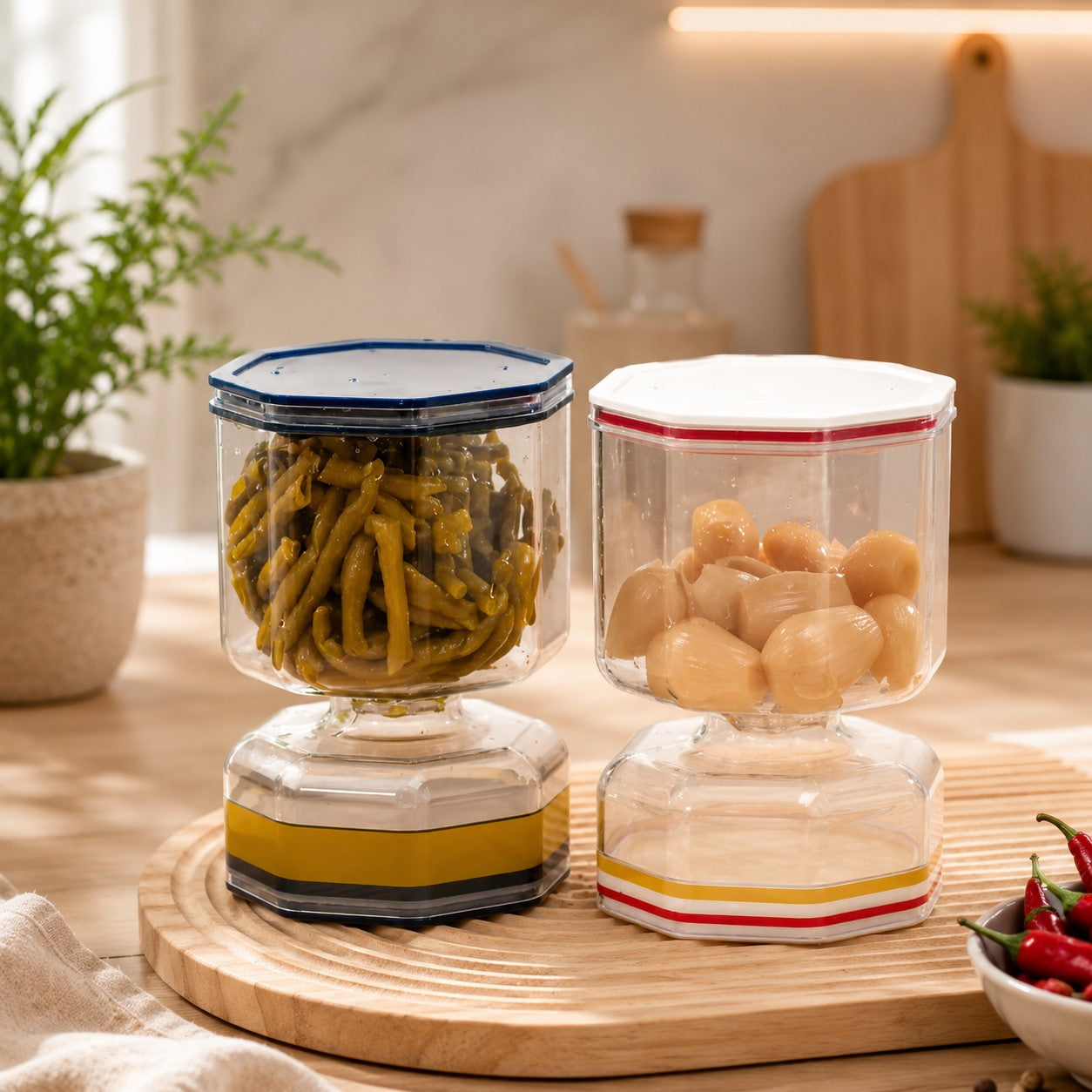 SEPARABLE HOURGLASS KIMCHIJAR / مرطبان تخزين للخضراوات المخللة