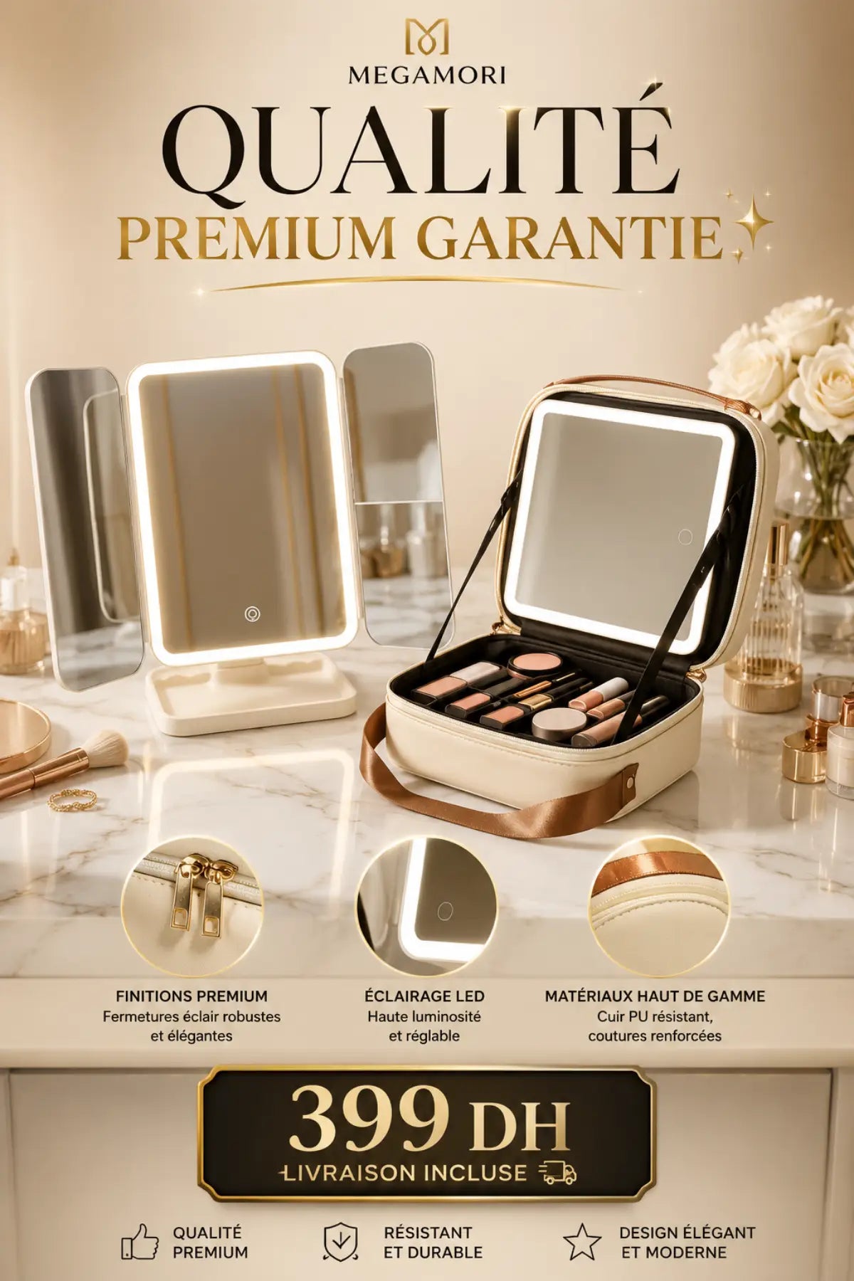 ✨ PACK BEAUTÉ LED PREMIUM – L'ÉLÉGANCE ET LA PERFECTION AU QUOTIDIEN