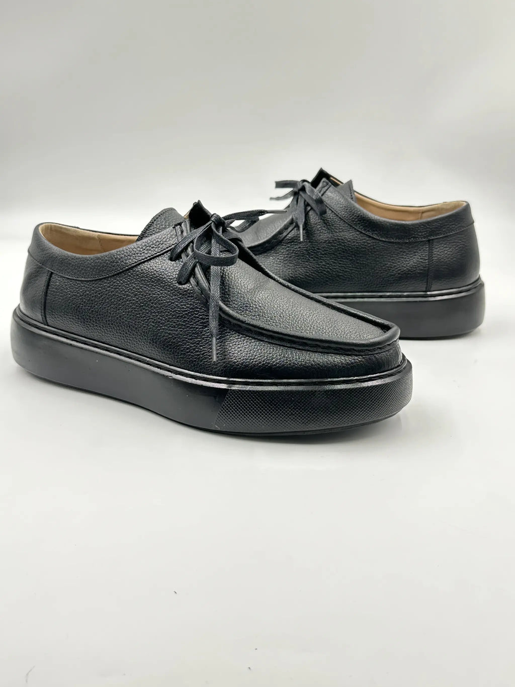 Derby Cuir Grainé Plateforme