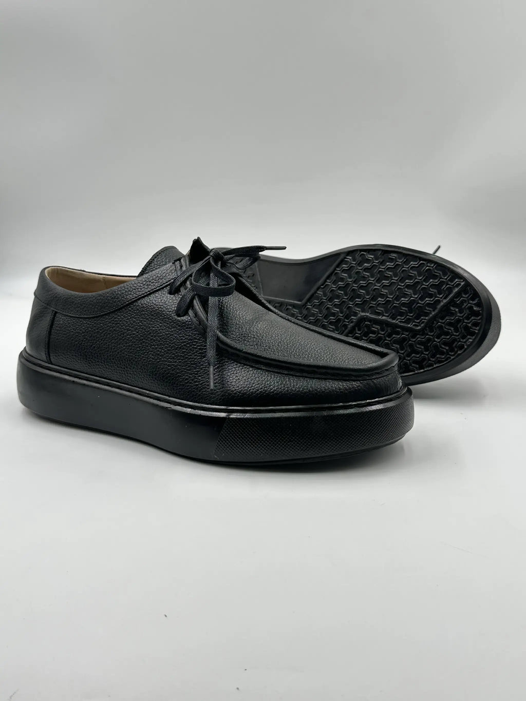 Derby Cuir Grainé Plateforme
