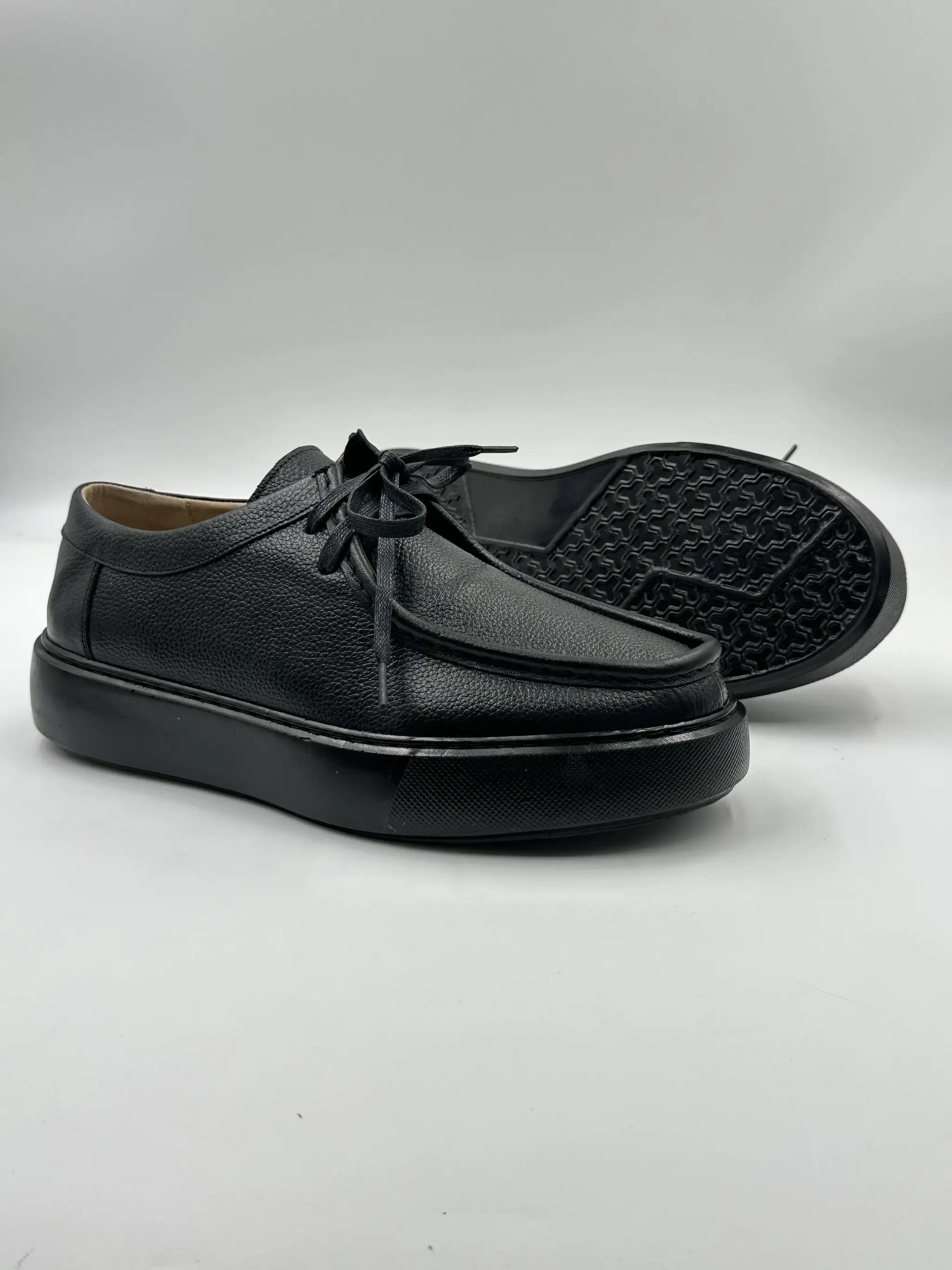 Derby Cuir Grainé Plateforme