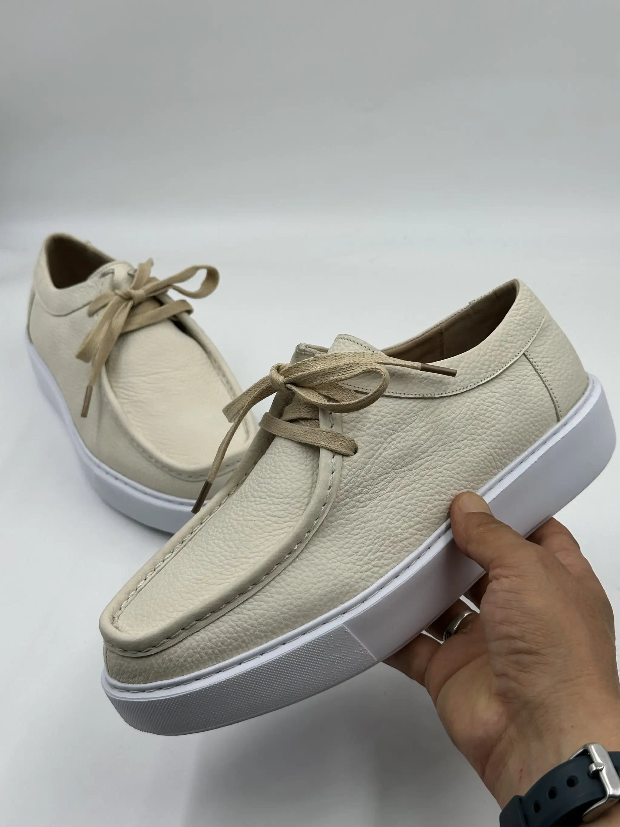 Derby Cuir Grainé Plateforme