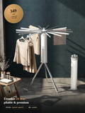 Étendoir à Linge Pliable 16 Bras en Aluminium – Grande Capacité et Gain d'Espace