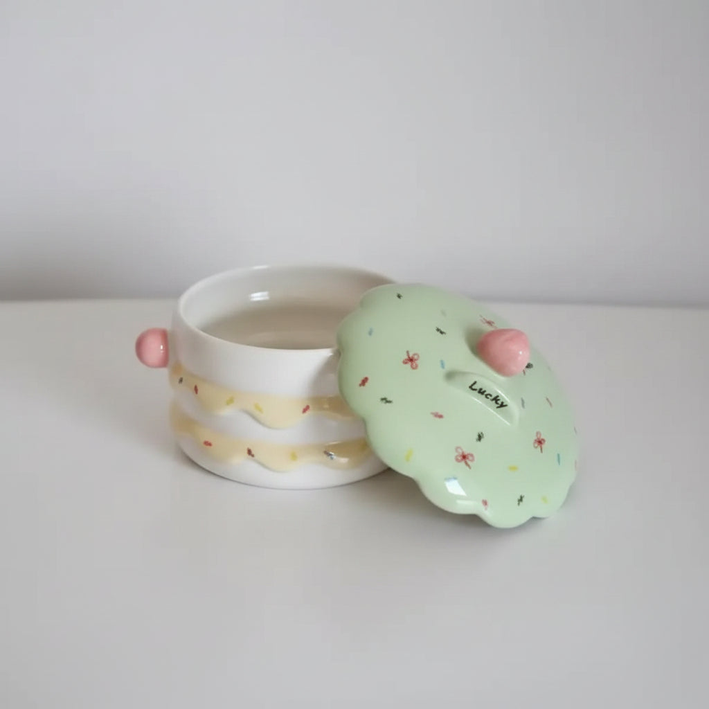 Ceramic Soup Bowl with Cover